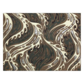 Curly Ocean Whitecaps Tischdecke (Vorderseite (Horizontal))