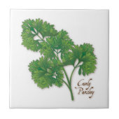 Curly Parsley Keramik Tile Fliese (Vorderseite)
