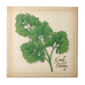 Curly Parsley Keramik Tile Fliese (Vorderseite)