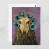 Curly Postkarte (Vorne/Hinten)