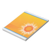 Curly Sunshine Customizable Design Notizblock (Rotiert)