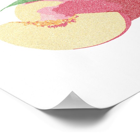 Curly Sweet Peaches Poster (Ecke)