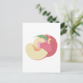 Curly Sweet Peaches Postkarte (Stehend Vorderseite)