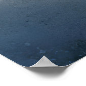 Curly Wave Ocean Force Nature Seascape Poster (Ecke)