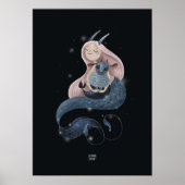CURLY WAVES GOAT von Alexandra Dikaia Poster (Vorne)