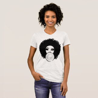 Curlyfro Mädchen-Kaugummi-natürliches T-Shirt