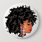 CURLZ "LIZA" Knopf Button (Vorderseite)