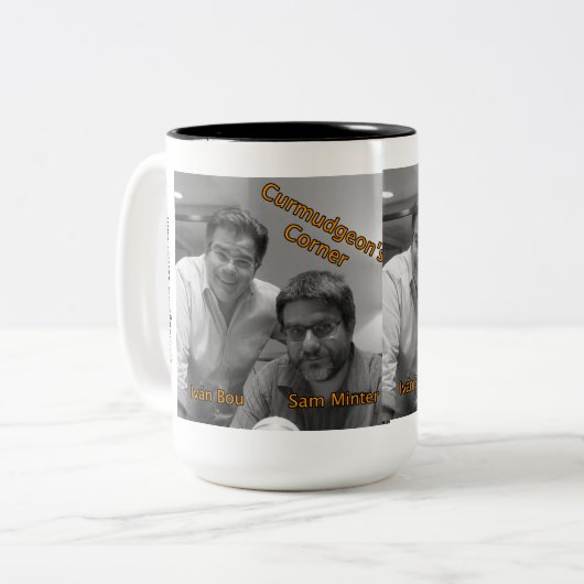 Curmudgeon-Corner-Tasse Zweifarbige Tasse (Vorderseite Links)
