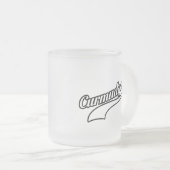 Curmudgeon Frosted Glass Coffee Mug Mattglastasse (VorderseiteRechts)