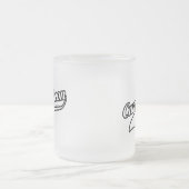 Curmudgeon Frosted Glass Coffee Mug Mattglastasse (Mittel)