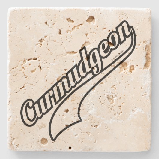 Curmudgeon Steinuntersetzer (Vorderseite)