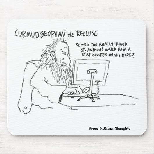 Curmudgeophan auf Blogging Mousepad (Vorne)