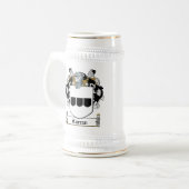 Curran Familienwappen Bierglas (Vorderseite Links)