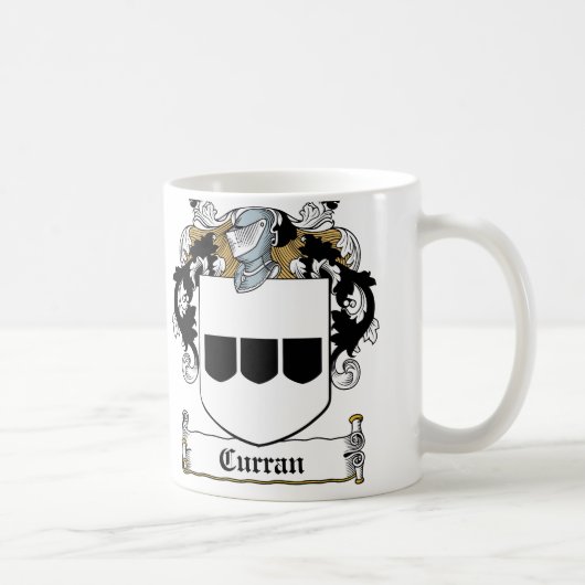 Curran Familienwappen Kaffeetasse (Rechts)