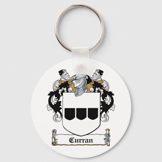 Curran-Familienwappen Schlüsselanhänger (Vorderseite)