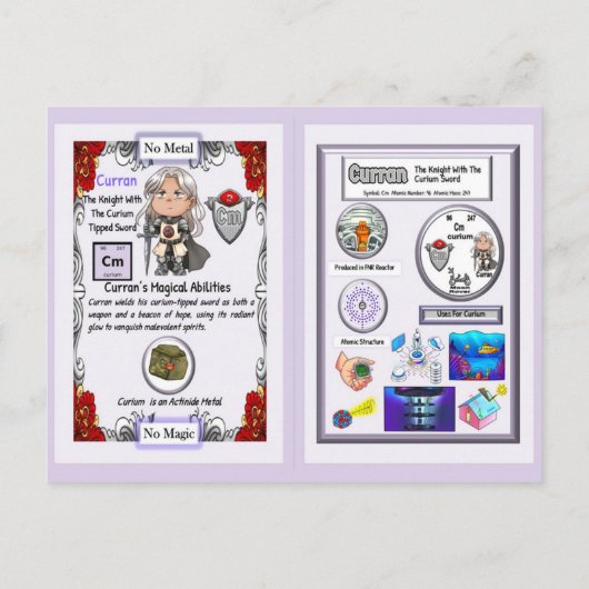 Curran - Knight Curium Sword Postkarte (Rückseite)