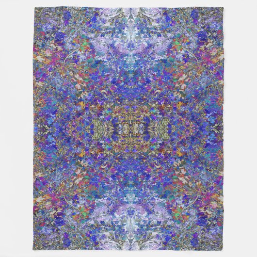 Currant Blätter Tree Art Meditation Fleece Blanket (Vorderseite)