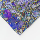 Currant Blätter Tree Art Meditation Fleece Blanket (Ecke)