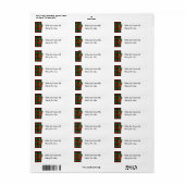 Currants Red Green Kariert Holiday Recipe Labels (Vorne)