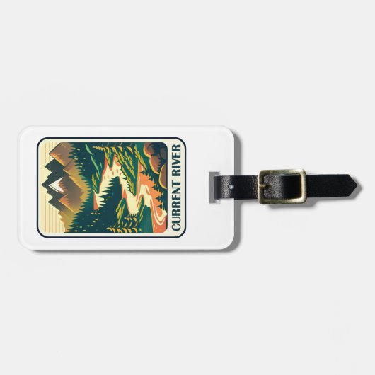 Current River Missouri Colors Gepäckanhänger (Vorderseite horizontal)