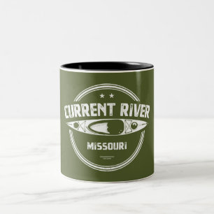 Current River Missouri Kayaking Zweifarbige Tasse