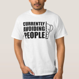 Currently Avoiding People Minimalist Introvert T-Shirt