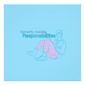 Currently Avoiding Responsibilities – Minimal Aest Fotodruck (Vorne)