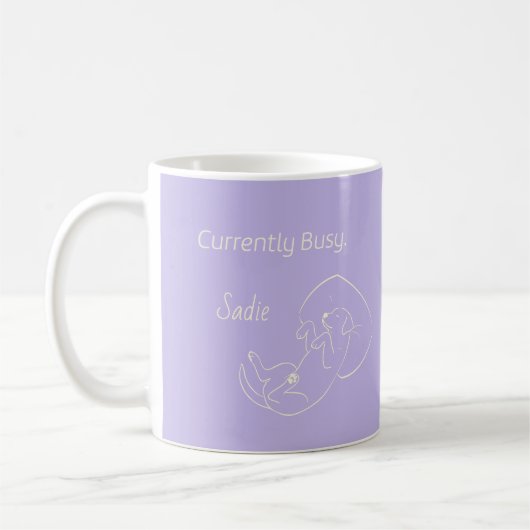 Currently Busy Labrador Retrie Custom Dog Mom Name Kaffeetasse (Links)