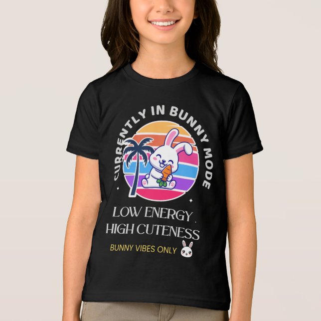 Currently in Bunny Mode  Tri-Blend Shirt (Vorderseite)