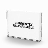 Currently Unavailable Funny Minimalist Desk Sign Fotoblock (Rechts)