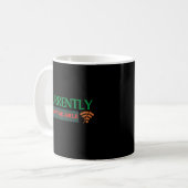 Currently Unavailable Funny WiFi Offline Coffee Kaffeetasse (Vorderseite Links)