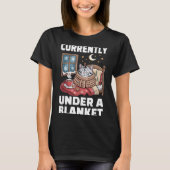 Currently Under A Blanket Cat Cute Lazy Cat Lover  T-Shirt (Vorderseite)