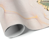 Currents of translucent hues, snaking metallic swi geschenkpapier (Rolleneckpunkt)