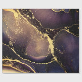 Currents of translucent hues, snaking metallic swi geschenkpapier (Flach)