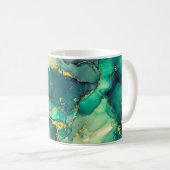 Currents of translucent hues, snaking metallic swi kaffeetasse (VorderseiteRechts)