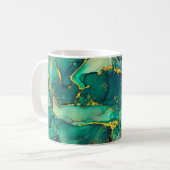 Currents of translucent hues, snaking metallic swi kaffeetasse (Vorderseite Links)