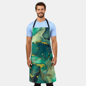 Currents of translucent hues, snaking metallic swi schürze (Getragen)