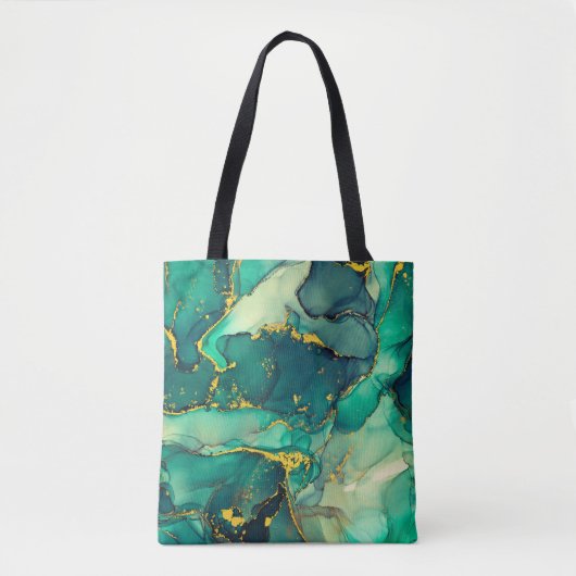 Currents of translucent hues, snaking metallic swi tasche (Vorderseite)