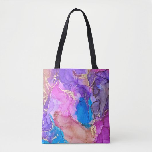 Currents of translucent hues, snaking metallic swi tasche (Vorderseite)