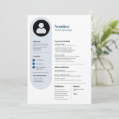 Curriculum Empresa Feiertagskarte (Stehend Vorderseite)