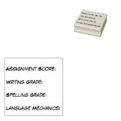 Curriculum Grading Briefmarke Gummistempel (Stempel)