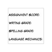 Curriculum Grading Briefmarke Gummistempel (Prägung)