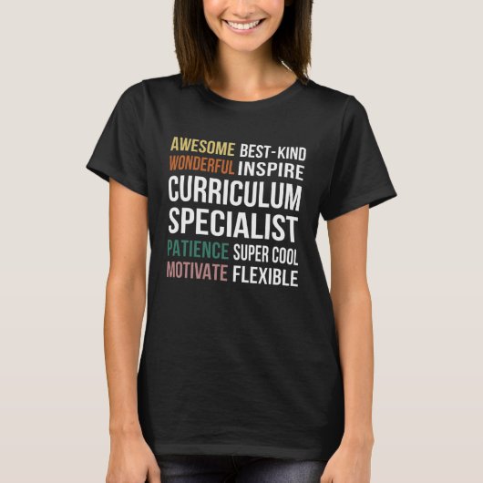 Curriculum Specialist Appreciation T-Shirt (Vorderseite)