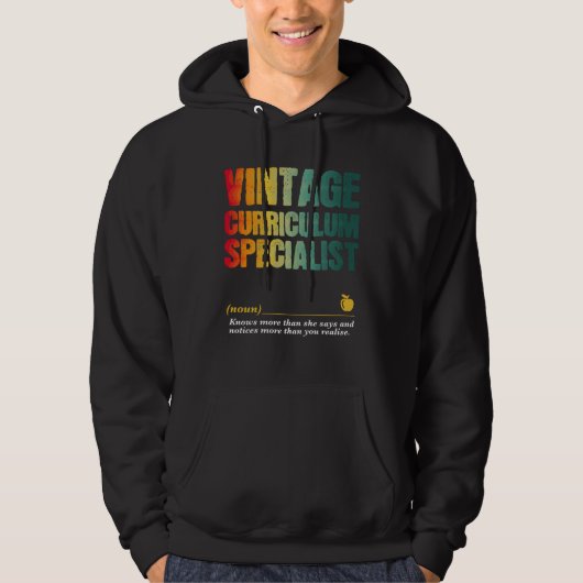 Curriculum Specialist Appreciation Week Back to Sc Hoodie (Vorderseite)