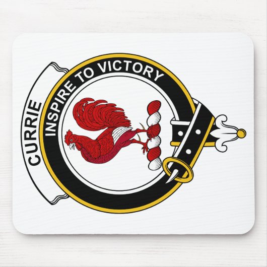 Currie Clan-Abzeichen Mousepad (Vorne)