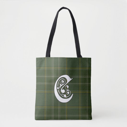 Currie Clan Tartan Monogram Tasche (Vorderseite)