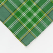 Currie Tartan und Monogramm Fleecedecke (Ecke)