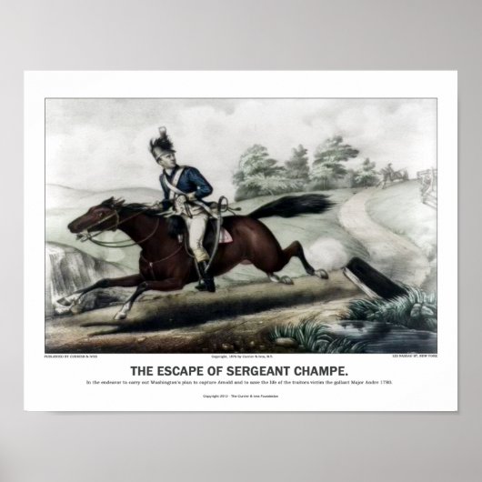 Currier and Ives - The Escape of Sgt Champe Poster (Vorne)