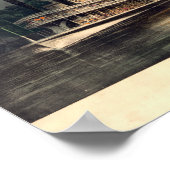 Currier & Ives, 1890, A Mitternachtsdampfrennen au Poster (Ecke)