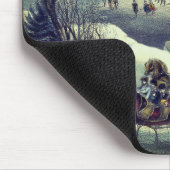 Currier & Ives' Central Park im Winter Mousepad (Ecke)